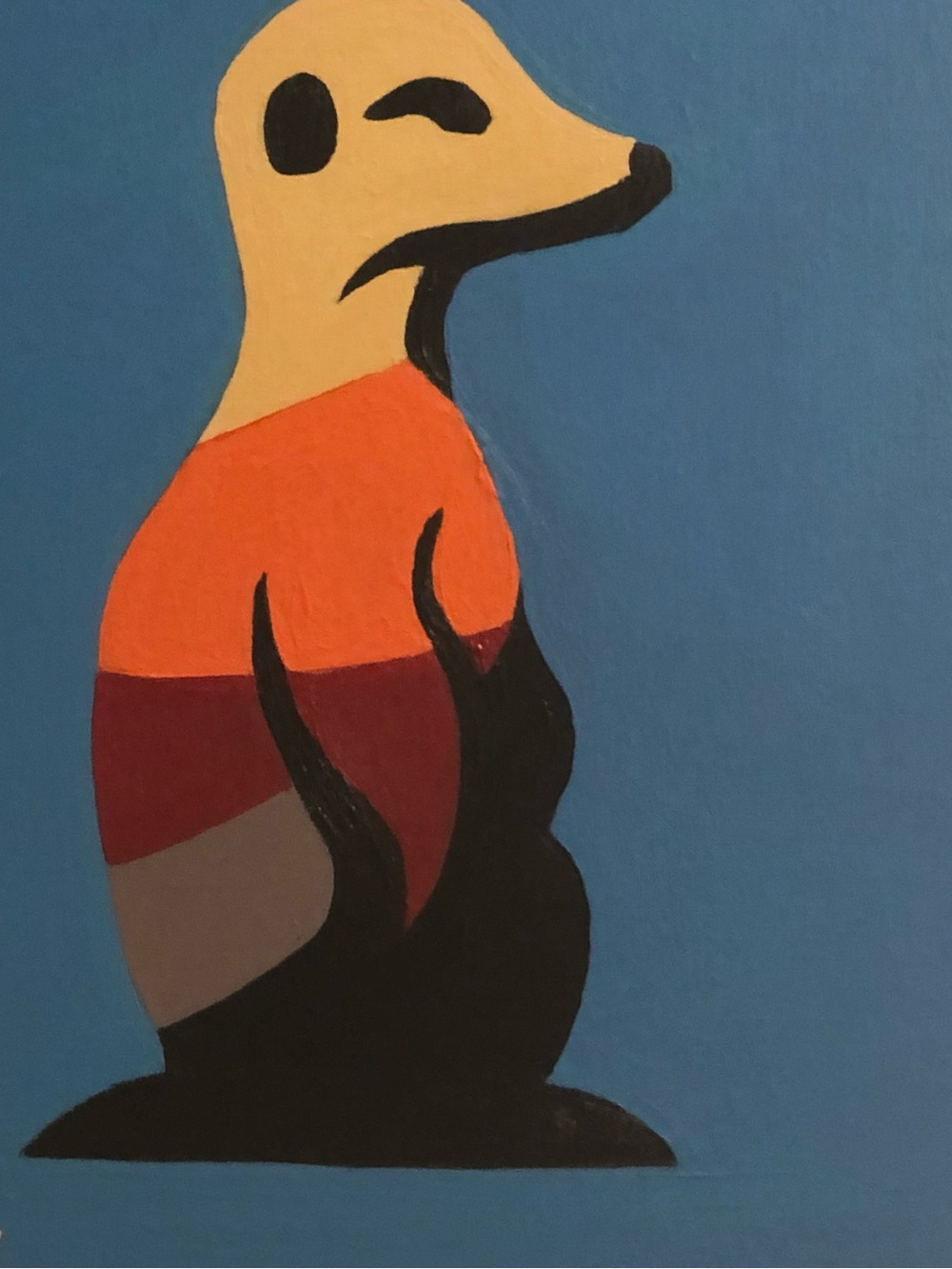 Painting Original Meerkat 11 x 14 Acrylic on Canvas